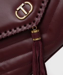 Γυναικεία Τσάντες χιαστί Δερμάτινη τσάντα Twinset μοβ -Twinset Κατάστημα unnamed file 1011