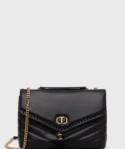 Γυναικεία Τσάντες χιαστί Δερμάτινη τσάντα Twinset μαύρο