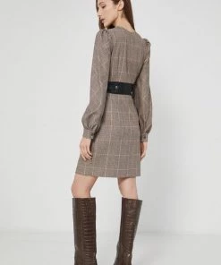 Γυναικεία Φορέματα Φόρεμα από μείγμα μαλλιού Twinset καφέ 10 Γυναικεία Φορέματα Φόρεμα από μείγμα μαλλιού Twinset καφέ -Twinset Κατάστημα unnamed file 1029