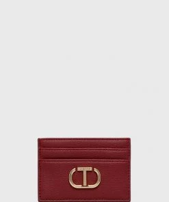 Γυναικεία Πορτοφόλια Θήκη για κάρτες Twinset χρώμα: κόκκινο