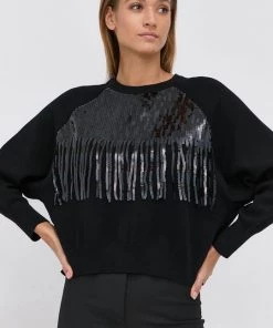 Γυναικεία Χωρίς φερμουάρ Πουλόβερ Twinset χρώμα: μαύρο