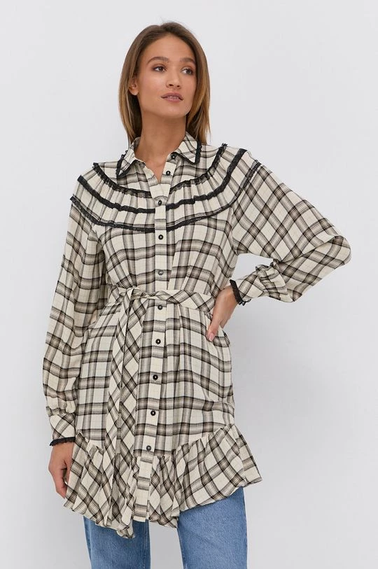 Γυναικεία Φορέματα Φόρεμα από μείγμα μαλλιού Twinset διάφανο 3 Γυναικεία Φορέματα Φόρεμα από μείγμα μαλλιού Twinset διάφανο