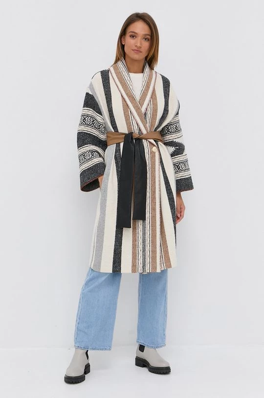 Γυναικεία Παλτά Παλτό από μείγμα μαλλιού Twinset πολύχρωμο 4 Γυναικεία Παλτά Παλτό από μείγμα μαλλιού Twinset πολύχρωμο - Image 2