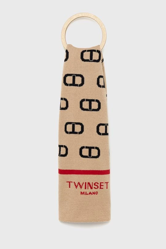 Γυναικεία Κασκόλ Twinset μπεζ 2 Γυναικεία Κασκόλ Twinset μπεζ