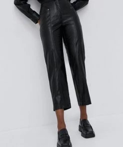 Γυναικεία Υφασμάτινα Παντελόνι Twinset χρώμα: μαύρο