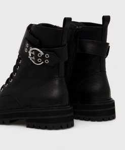 Γυναικεία Μποτάκια εργασίας Twinset χρώμα: μαύρο -Twinset Κατάστημα unnamed file 1090