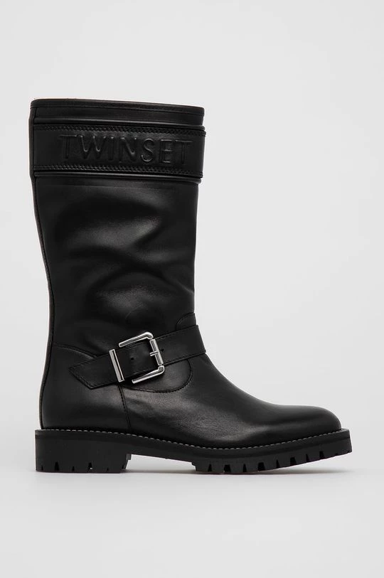 Γυναικεία Μπότες Δερμάτινες μπότες Twinset χρώμα: μαύρο 3 Γυναικεία Μπότες Δερμάτινες μπότες Twinset χρώμα: μαύρο