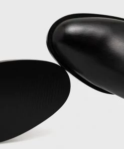 Γυναικεία Μπότες Δερμάτινες μπότες Twinset Stivale χρώμα: μαύρο -Twinset Κατάστημα unnamed file 110