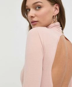 Γυναικεία Μακρυμάνικο Κορμάκι Twinset ροζ