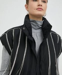 Γυναικεία Γιλέκα Αμάνικο μπουφάν Twinset μαύρο