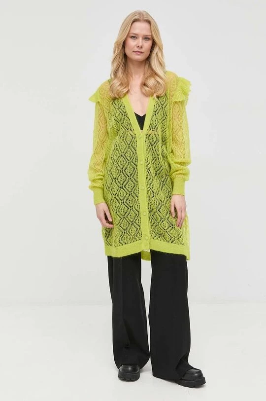 Γυναικεία Με φερμουάρ Μάλλινη ζακέτα Twinset πράσινο 3 Γυναικεία Με φερμουάρ Μάλλινη ζακέτα Twinset πράσινο