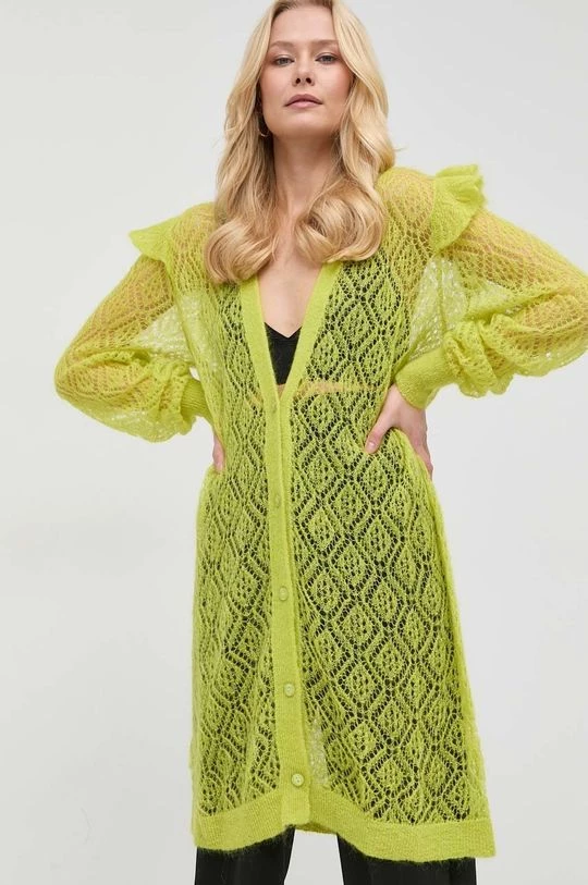 Γυναικεία Με φερμουάρ Μάλλινη ζακέτα Twinset πράσινο 4 Γυναικεία Με φερμουάρ Μάλλινη ζακέτα Twinset πράσινο - Image 2