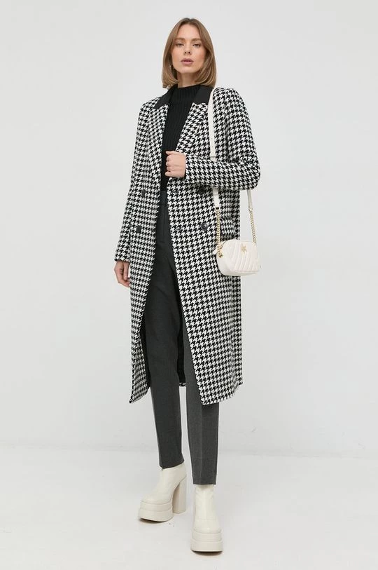 Γυναικεία Παλτά Μάλλινο παλτό Twinset μαύρο, 4 Γυναικεία Παλτά Μάλλινο παλτό Twinset μαύρο, - Image 2