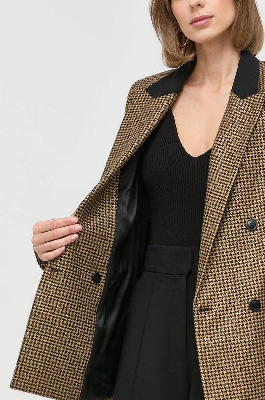 Γυναικεία Σακάκια Μαλλί μπουφάν Twinset Giacca χρυσαφί 8 Γυναικεία Σακάκια Μαλλί μπουφάν Twinset Giacca χρυσαφί - Image 6