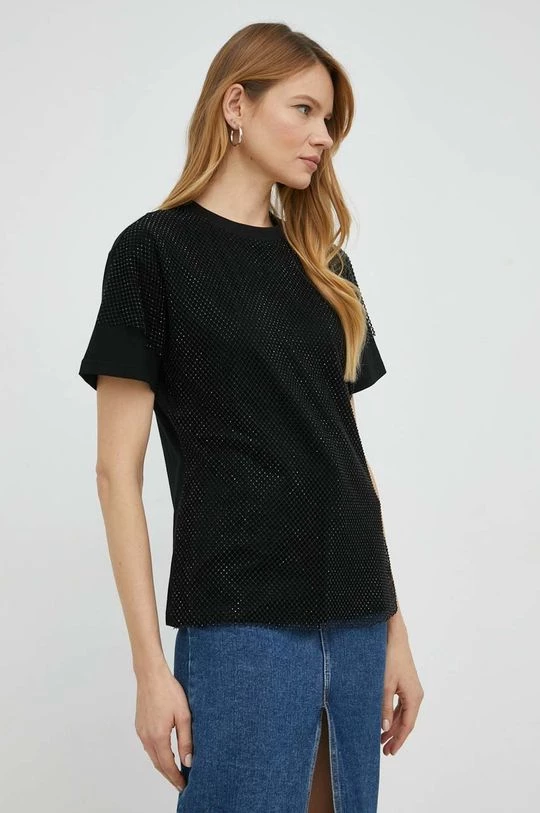 Γυναικεία Κοντομάνικο Μπλουζάκι Twinset μαύρο 4 Γυναικεία Κοντομάνικο Μπλουζάκι Twinset μαύρο - Image 2