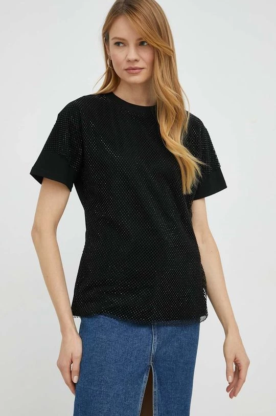 Γυναικεία Κοντομάνικο Μπλουζάκι Twinset μαύρο 6 Γυναικεία Κοντομάνικο Μπλουζάκι Twinset μαύρο - Image 4