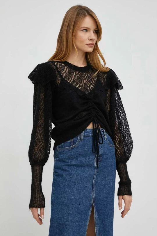 Γυναικεία Χωρίς φερμουάρ Μάλλινο πουλόβερ Twinset χρώμα: μαύρο, 3 Γυναικεία Χωρίς φερμουάρ Μάλλινο πουλόβερ Twinset χρώμα: μαύρο,