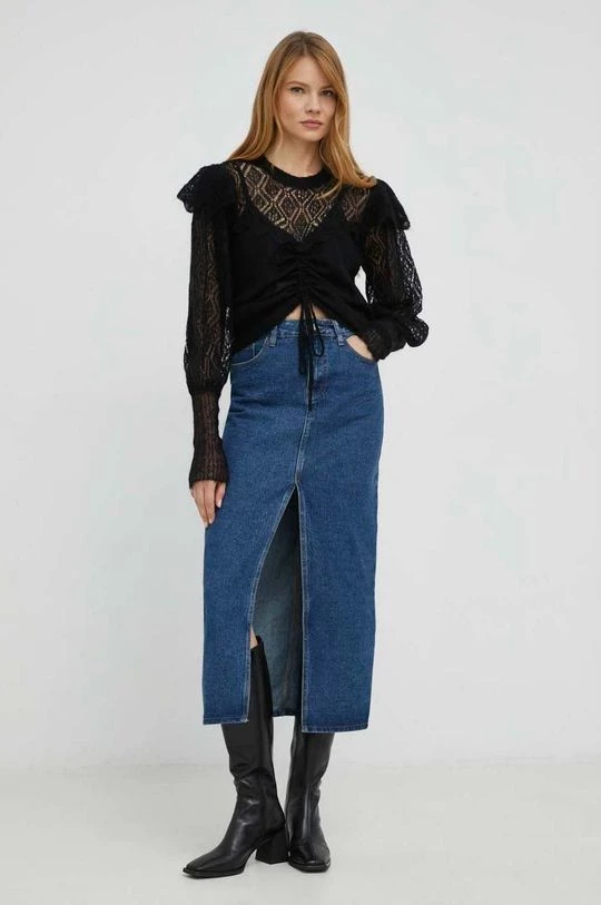 Γυναικεία Χωρίς φερμουάρ Μάλλινο πουλόβερ Twinset χρώμα: μαύρο, 4 Γυναικεία Χωρίς φερμουάρ Μάλλινο πουλόβερ Twinset χρώμα: μαύρο, - Image 2