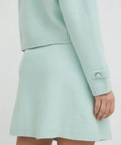 Γυναικεία Φούστες Φούστα από μείγμα μαλλιού Twinset τιρκουάζ, 9 Γυναικεία Φούστες Φούστα από μείγμα μαλλιού Twinset τιρκουάζ, -Twinset Κατάστημα unnamed file 1189