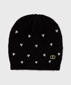 Γυναικεία Σκουφιά Καπέλο Twinset μαύρο,