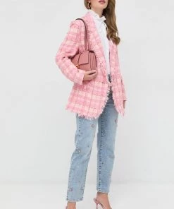 Γυναικεία Straight και Regular Τζιν παντελονι Twinset μωβ