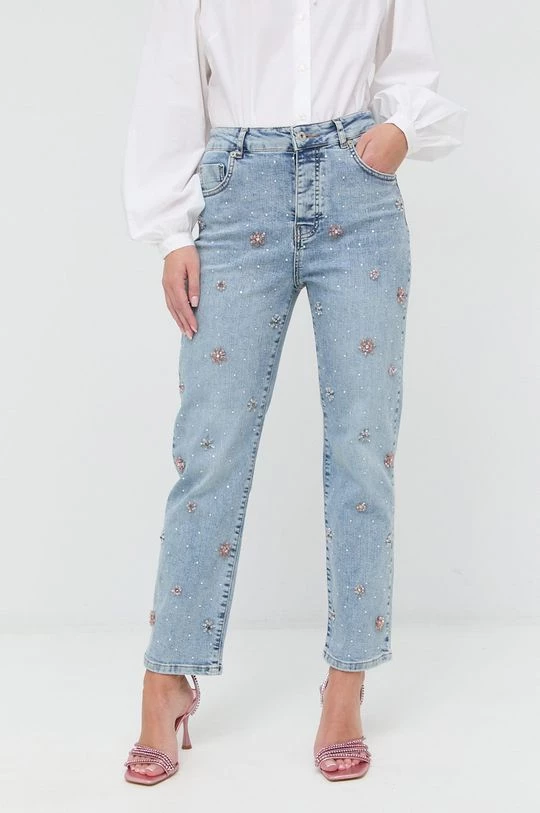 Γυναικεία Straight και Regular Τζιν παντελονι Twinset μωβ 4 Γυναικεία Straight και Regular Τζιν παντελονι Twinset μωβ - Image 2