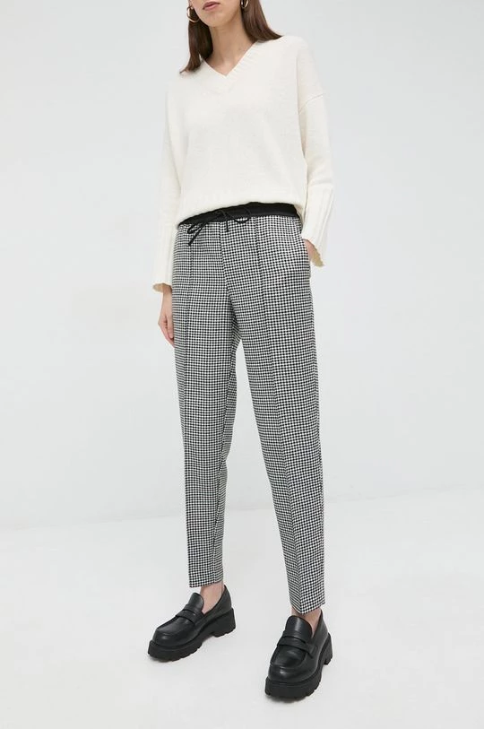 Γυναικεία Υφασμάτινα Μάλλινα παντελόνια Twinset μαύρο, 3 Γυναικεία Υφασμάτινα Μάλλινα παντελόνια Twinset μαύρο,