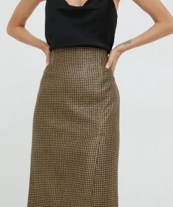 Γυναικεία Φούστες Μάλλινη φούστα Twinset χρυσαφί,