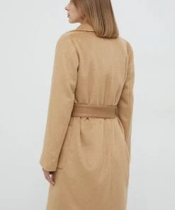Γυναικεία Παλτά Μάλλινο παλτό Twinset μπεζ, -Twinset Κατάστημα unnamed file 1232
