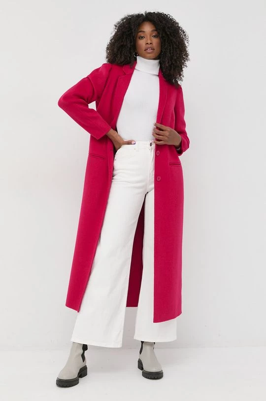 Γυναικεία Παλτά Μάλλινο παλτό Twinset κόκκινο, 4 Γυναικεία Παλτά Μάλλινο παλτό Twinset κόκκινο, - Image 2