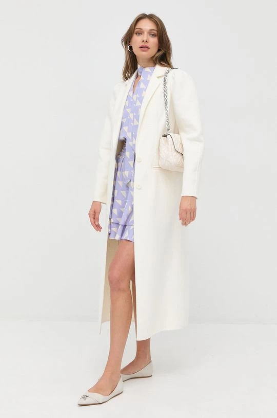 Γυναικεία Παλτά Μάλλινο παλτό Twinset μπεζ, 4 Γυναικεία Παλτά Μάλλινο παλτό Twinset μπεζ, - Image 2