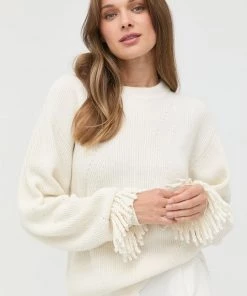 Γυναικεία Χωρίς φερμουάρ Πουλόβερ με μείγμα κασμίρ Twinset χρώμα: μπεζ,