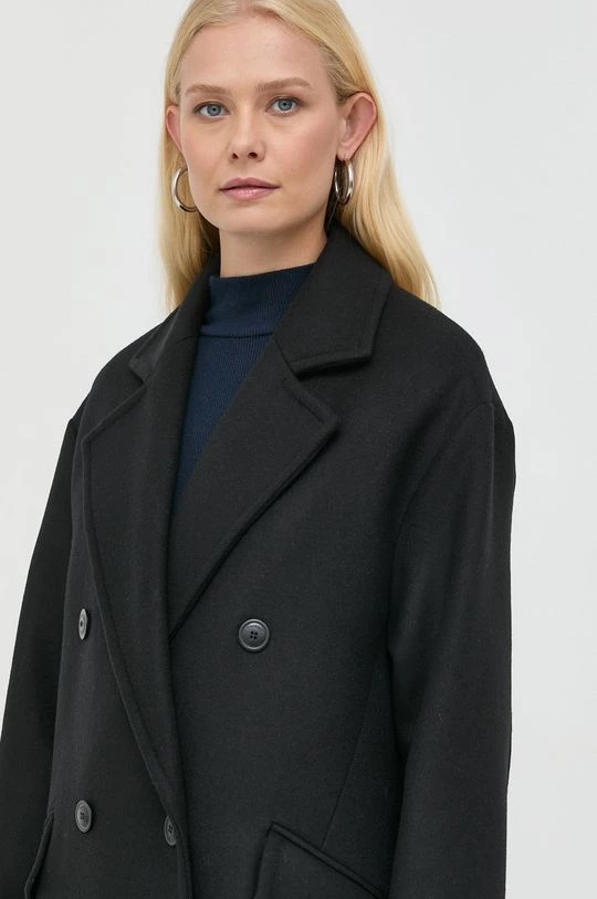 Γυναικεία Παλτά Μάλλινο παλτό Twinset μαύρο, 6 Γυναικεία Παλτά Μάλλινο παλτό Twinset μαύρο, - Image 4