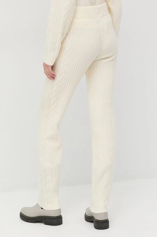 Γυναικεία Υφασμάτινα Παντελόνι από μείγμα μαλλιού Twinset μπεζ 5 Γυναικεία Υφασμάτινα Παντελόνι από μείγμα μαλλιού Twinset μπεζ - Image 3