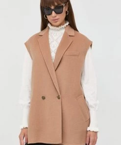Γυναικεία Γιλέκα Μάλλινο γιλέκο Twinset μπεζ