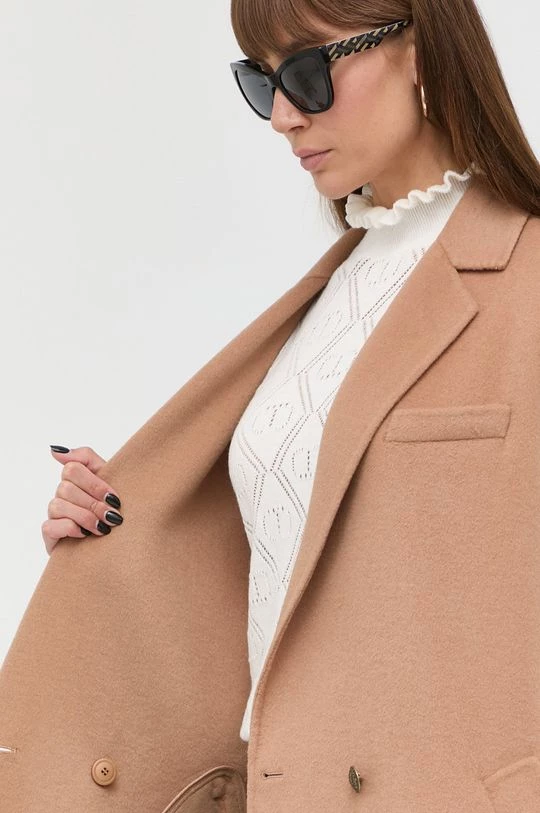 Γυναικεία Γιλέκα Μάλλινο γιλέκο Twinset μπεζ 8 Γυναικεία Γιλέκα Μάλλινο γιλέκο Twinset μπεζ - Image 6