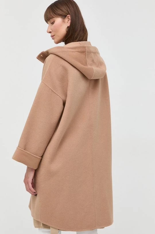 Γυναικεία Παλτά Μάλλινο παλτό Twinset μπεζ, 5 Γυναικεία Παλτά Μάλλινο παλτό Twinset μπεζ, - Image 3