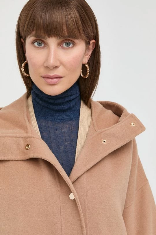 Γυναικεία Παλτά Μάλλινο παλτό Twinset μπεζ, 6 Γυναικεία Παλτά Μάλλινο παλτό Twinset μπεζ, - Image 4