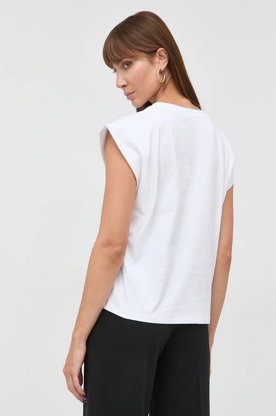 Γυναικεία Κοντομάνικο Βαμβακερό τοπ Twinset άσπρο 5 Γυναικεία Κοντομάνικο Βαμβακερό τοπ Twinset άσπρο - Image 3