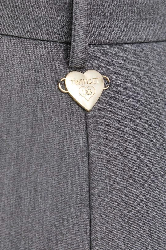 Γυναικεία Υφασμάτινα Παντελόνι Twinset γκρι, 5 Γυναικεία Υφασμάτινα Παντελόνι Twinset γκρι, - Image 3