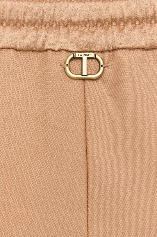 Γυναικεία Υφασμάτινα Παντελόνι από μείγμα μαλλιού Twinset μπεζ, 6 Γυναικεία Υφασμάτινα Παντελόνι από μείγμα μαλλιού Twinset μπεζ, - Image 4