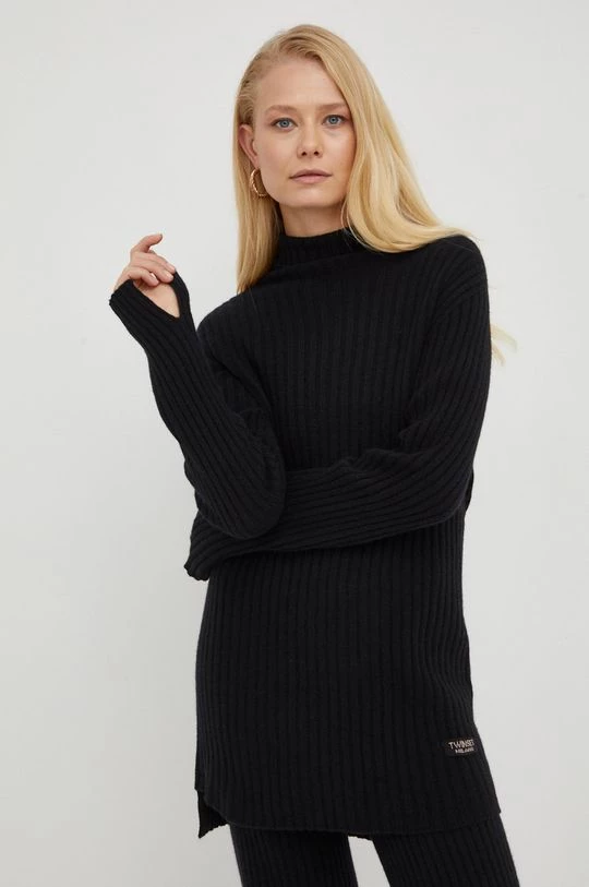 Γυναικεία Χωρίς φερμουάρ Μάλλινο πουλόβερ Twinset χρώμα: μαύρο, 3 Γυναικεία Χωρίς φερμουάρ Μάλλινο πουλόβερ Twinset χρώμα: μαύρο,