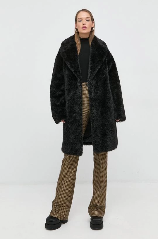 Γυναικεία Παλτά Παλτό Twinset μαύρο, 4 Γυναικεία Παλτά Παλτό Twinset μαύρο, - Image 2