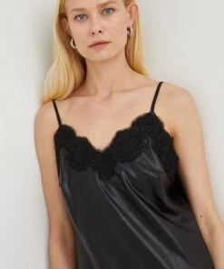 Γυναικεία Αμάνικος Top Twinset μαύρο