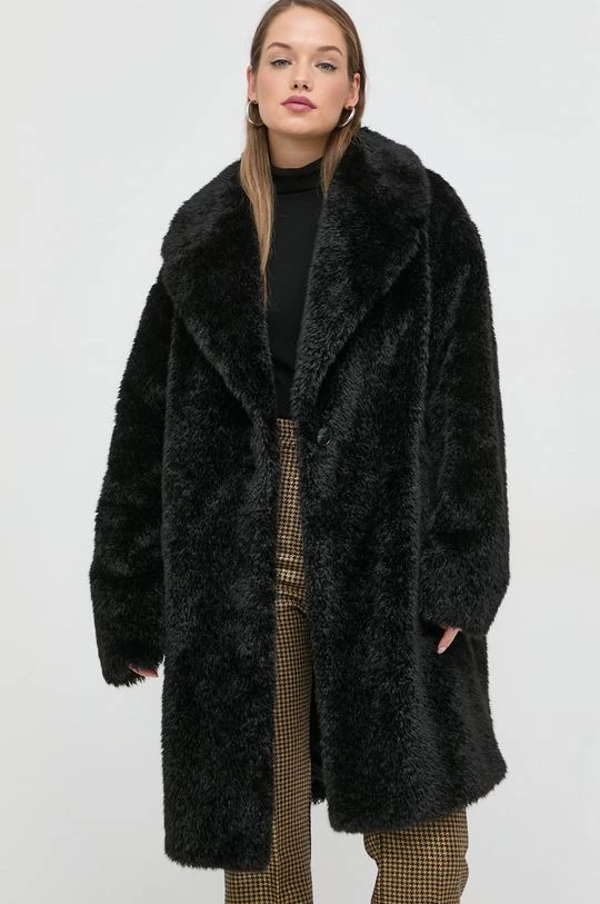 Γυναικεία Παλτά Παλτό Twinset μαύρο, 6 Γυναικεία Παλτά Παλτό Twinset μαύρο, - Image 4