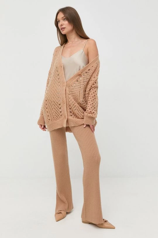 Γυναικεία Με φερμουάρ Μάλλινη ζακέτα Twinset μπεζ 4 Γυναικεία Με φερμουάρ Μάλλινη ζακέτα Twinset μπεζ - Image 2