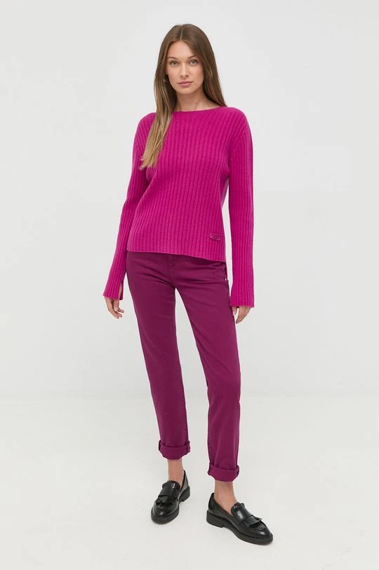 Γυναικεία Χωρίς φερμουάρ Μάλλινο πουλόβερ Twinset χρώμα: ροζ, 4 Γυναικεία Χωρίς φερμουάρ Μάλλινο πουλόβερ Twinset χρώμα: ροζ, - Image 2