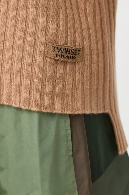 Γυναικεία Χωρίς φερμουάρ Μάλλινο πουλόβερ Twinset χρώμα: μπεζ, 7 Γυναικεία Χωρίς φερμουάρ Μάλλινο πουλόβερ Twinset χρώμα: μπεζ, - Image 5