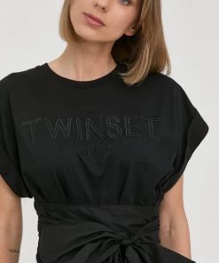 Γυναικεία Κοντομάνικο Βαμβακερό μπλουζάκι Twinset μαύρο 10 Γυναικεία Κοντομάνικο Βαμβακερό μπλουζάκι Twinset μαύρο -Twinset Κατάστημα unnamed file 1435