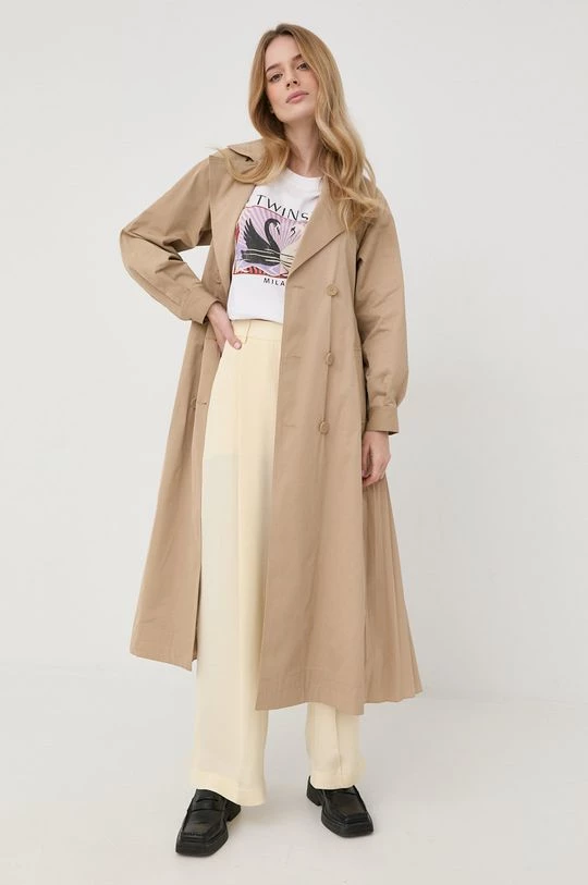 Γυναικεία Παλτά Παλτό Twinset μπεζ, 5 Γυναικεία Παλτά Παλτό Twinset μπεζ, - Image 3